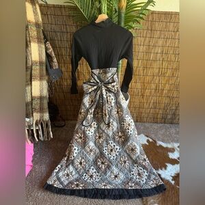 Vintage Dutchess Jr loungewear quilted skirt dress 60/70s era